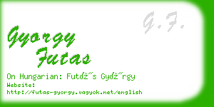 gyorgy futas business card